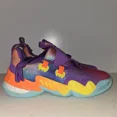 thumbnail image 1 of Ad-id-as Trae Young Tie Dye Colorful Purple Yellow HR1607 sz 8.5, 1 of 6