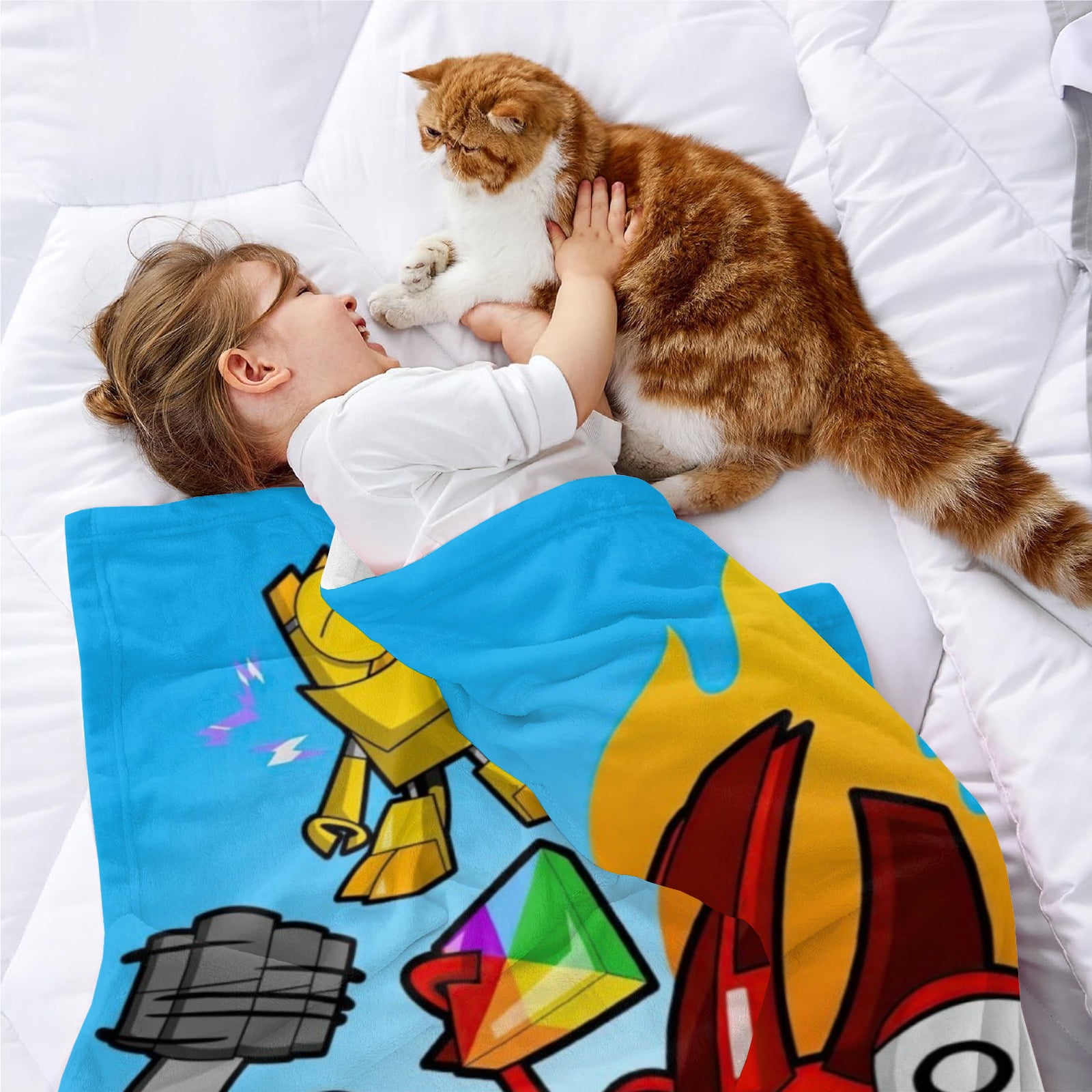 mixels Throw Blanket Gifts for Fans Lover Girls Boys Women Present Hoodie Him Bed 30"x40"