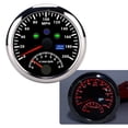 thumbnail image 3 of NFTIGB 85mm (3.38 inches) 0-200MPH GPS Speedometer and 0-8000 RPM Digital Tachometer Gauge with Adjustable Overspeed Alarm Red Backlight for Car Boat Marine Yacht RV Truck Universal Fitment Black, 3 of 9