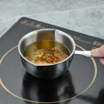 thumbnail image 3 of 304 Stainless Steel Mini Milk Pot Skillet Wooden Handle Steel Handle Oil Pouring Pan with Scale Butter Melting Pan Kitchen Tool, 3 of 9