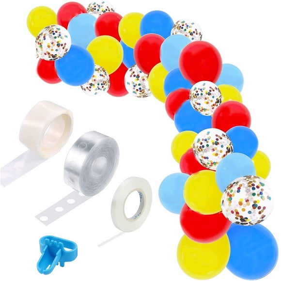 Jinsinto Blue Light Blue Balloon Arch Kit Colorful Latex Confetti Balloons For Wedding