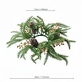 thumbnail image 3 of Christmas Candle Rings Wreath 2.95 Inner, Mini Xmas Wreath with Artificial Berries Pine Cone, Candle Ring Holder for Table Napkin Cup Decor, Holiday Home Kitchen Cabinet Centerpiece, 1 Pcs, 3 of 7