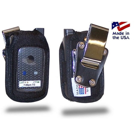 - Turtleback Fitted Case made for Nextel i576 Phone Black Nylon Heavy Duty Rotating Removable Metal Belt Clip Made in USA