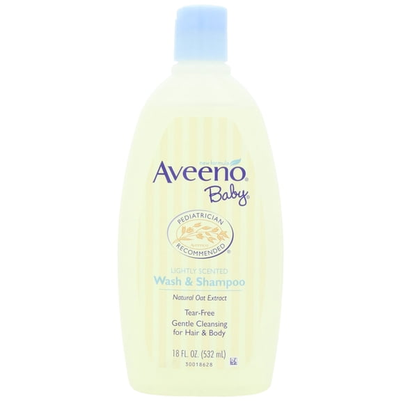 3 Pack Aveeno Baby Wash and Shampoo - 18 oz. Each
