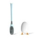 thumbnail image 3 of Soporte de cepillo de baño Lindo Silicone Scrubber con mango largo Soporte de secado rápido Cepillos flexibles Accesorios de limpieza de baño Azul seitruly HA059138-03, 3 of 7