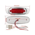 thumbnail image 4 of 8Pcs 16LED 12-24V LED Side Marker Light Position Side Lights Universal For Truck Trailer-Amber / White / Red / Blue / Green, 4 of 4