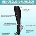 thumbnail image 4 of Yoyauz Men's and Women's Cycling Compression Socks - Best for Running, Sports, Cycling - 15-20 mmHg, 4 of 6