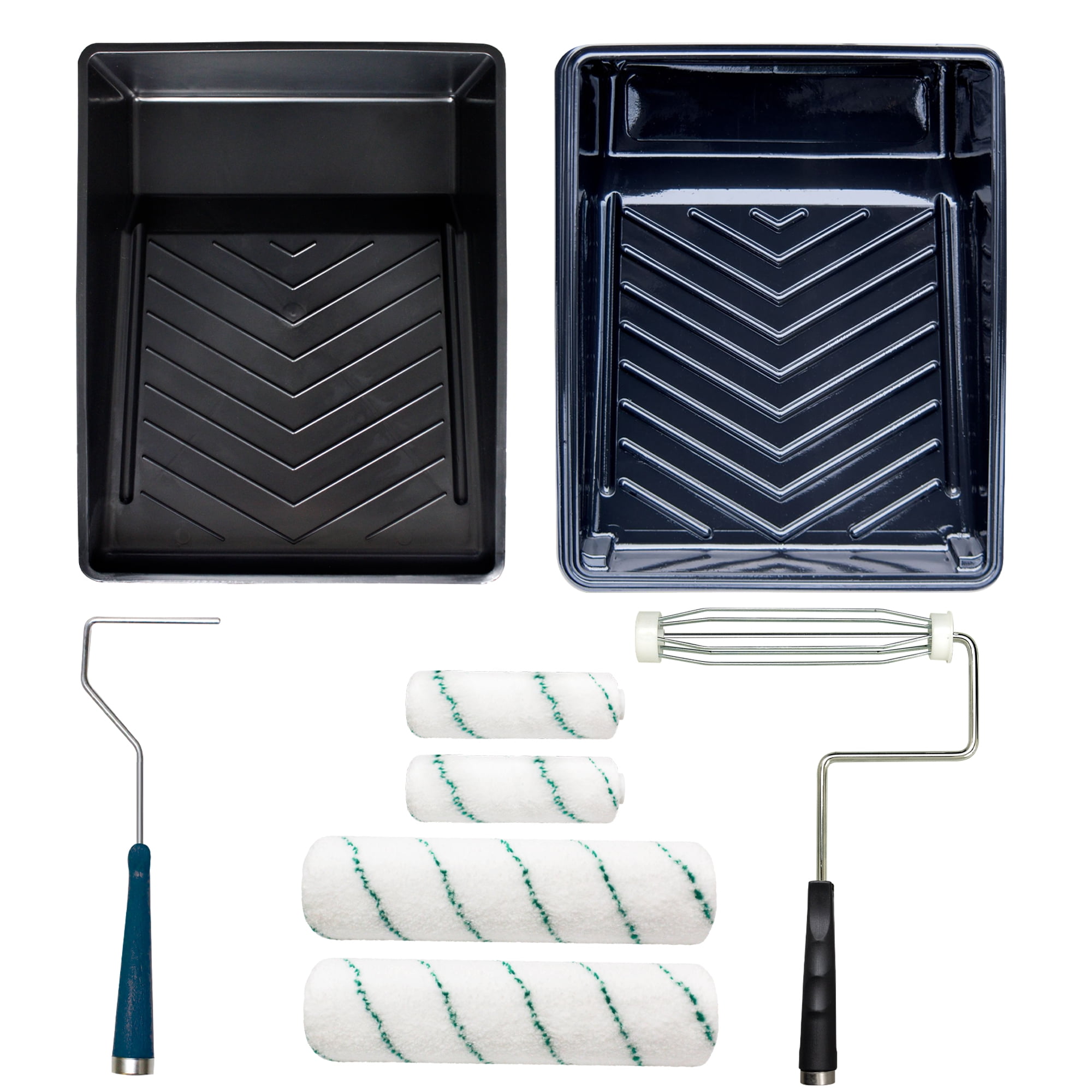 Best 8-Piece Ultra-Micro Paint Roller Kit with Plastic Tray