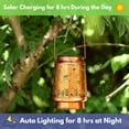 thumbnail image 6 of Solar Turtle Lantern Outdoor Decor - Waterproof Hanging Solar Light for Garden, Patio, Yard | Unique Sea Turtle Themed Gift for Women, Mom, Grandma | Solar Powered Lantern with Auto On/Off, 6 of 7