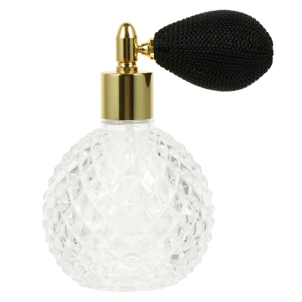1 juego de botella de perfume vintage de 100 ml, atomizador en aerosol, botella de vidrio vacía rellenable