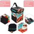 thumbnail image 2 of Santa Claus Foldable Car Trash Bin with Lid, Leak-proof Mini Garbage Can – Hanging Storage Bag Included, 2 of 6
