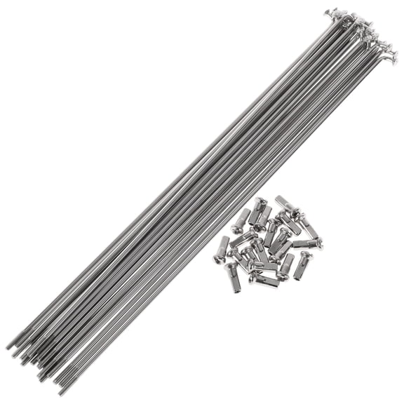 20 Set 13G Bicycle Spokes 209mm Bike Wheel Spokes 304 Stainless Steel Silver Tone
