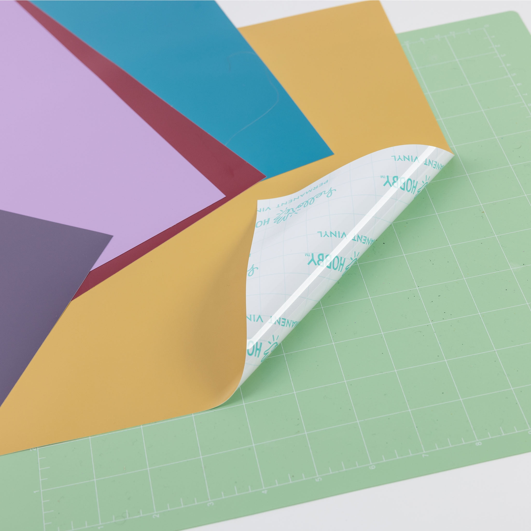 Hello Hobby 12" x 12" Multi-Pack Permanent Craft Vinyl Sheets (40 Count)
