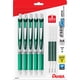 thumbnail image 1 of Bolígrafo Pentel Energel Deluxe RTX de 0,7 mm, tinta de gel líquido, color verde, 5 unidades, 1 of 7