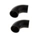 thumbnail image 1 of 2xBlack 90  degree Grado 63mm Vacío Intercooler De Silicona Tubería De Carreras Tubería De Línea, 1 of 7