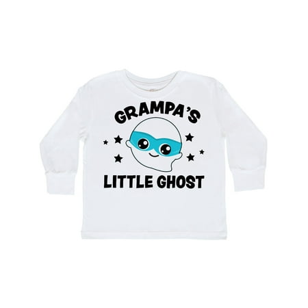 

Inktastic Cute Grampa s Little Ghost with Stars Gift Toddler Boy or Toddler Girl Long Sleeve T-Shirt