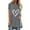 Gray, variant on Tunic Tops Short Sleeve Tunic Tops long shirts for women for leggings tee shirts womens women blouses Fashion Casual Printed Round Neck Short Sleeve Front Long Back T Shirt Black XL