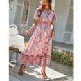 thumbnail image 4 of Vestido Con Dobladillo Suelto Vestido Largo De Verano Agradable A La Piel Para Mujer Para Uso Diario Para Vacaciones En La Playa ANGGREK Ropa, 4 of 8