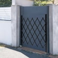 thumbnail image 4 of Miumaeov Folding Security Gate Metal Expandable Barricade Gate with Casters and Padlock Flexible Garden Fence for Garage Storefronts Parking Lots, 4 of 13