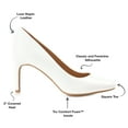 thumbnail image 5 of Journee Womens Monalee Square Toe Mid Heel Pumps, Widths Available, 5 of 10
