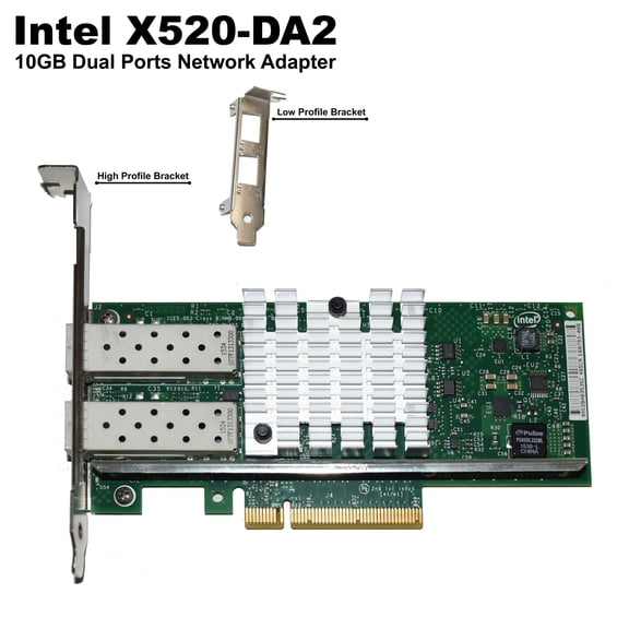 Intel X520-DA2 Dual-Port SFP  10GbE Ethernet Server Network Adapter