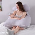 thumbnail image 4 of Almohada corporal de maternidad almohada corporal transpirable para el embarazo almohadas para dormir de maternidad duraderas en forma de U cómodas para, 4 of 8