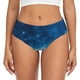 thumbnail image 1 of Fotbe Blue Glitter Sparkles Calzones Estampados para Mujer – Ropa Interior de Algodón, Cómoda, Suave y Elástica-4X-Large, 1 of 6