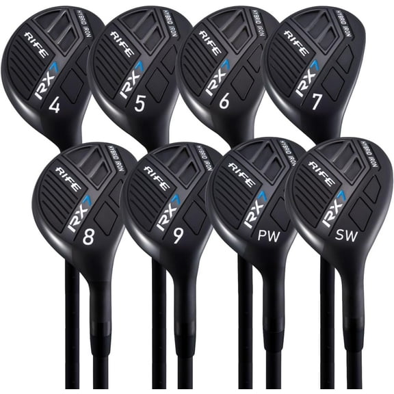 Rife Golf RX7 Regular Men's Standard Graphite Hybrid Iron Set 4-SW
