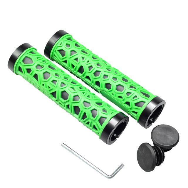 Puños de manillar de bicicleta Puños de bicicleta antideslizantes Puños de manillar de bicicleta de bloqueo doble para, MTB, scooters, bicicletas plegables