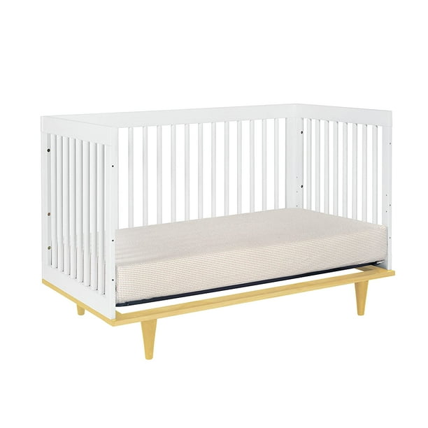 Baby Mod Marley 3in1 Convertible Crib White and Natural