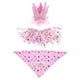 thumbnail image 1 of 3pcs perrito cumpleaños pañero sombrero de cumpleaños vestido de perro juego de perros juego de cachorro, 1 of 6