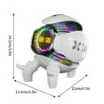 thumbnail image 3 of Bdday Bluetooth Speaker Small Intelligent Bluetooth Speaker Night Lights Alarm Clock Sound, 3 of 9