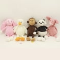 thumbnail image 4 of Biplut Cute Cartoon Soft Stripe Animal Plush Doll Toy Sofa Chair Home Decor Kids Gift, 4 of 12