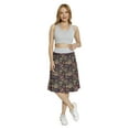 thumbnail image 2 of Women's Paisley Bohemian Folk Motifs Pastel A-line Printed Skirt Casual Wear, XL, Charcoal Grey and Multicolor, by Ambesonne, 2 of 6