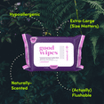 thumbnail image 3 of Goodwipes Flushable Butt Wipes, Lavender Scented, 3 Pack, 150 Total Wipes, 3 of 9