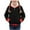Black, variant on Eltusu Girls Winter Hoodies, Long Sleeve Solid Color Full Zip Thermal Girls Outerwears Hot Pink Size 2-15 T