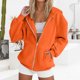 thumbnail image 5 of Manga larga blanca,Sudadera con capucha de manga larga para mujer con bolsillos, blusa informal de poliéster para uso diario, sopatenor, 5 of 8