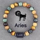 thumbnail image 1 of Pulsera con signo del zodiaco para hombre, brazaletes de 12 constelaciones, pulsera Gemini Virgo Leo Libra, pulsera de regalo de amistad para mujer en la mano, 1 of 5