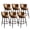 Brown, variant on Genpo Bar Stools Set of 2, 26 Inch Barstools with Sturdy Legs, Brown Leather Farmhouse Swivel Counter Height Bar Stool for Kitchen, Dining, Bar