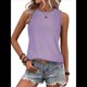 thumbnail image 1 of Camisas Casuales de Verano para Mujer, con Cuello Redondo y Mangas , Color , Talla S, 1 of 7