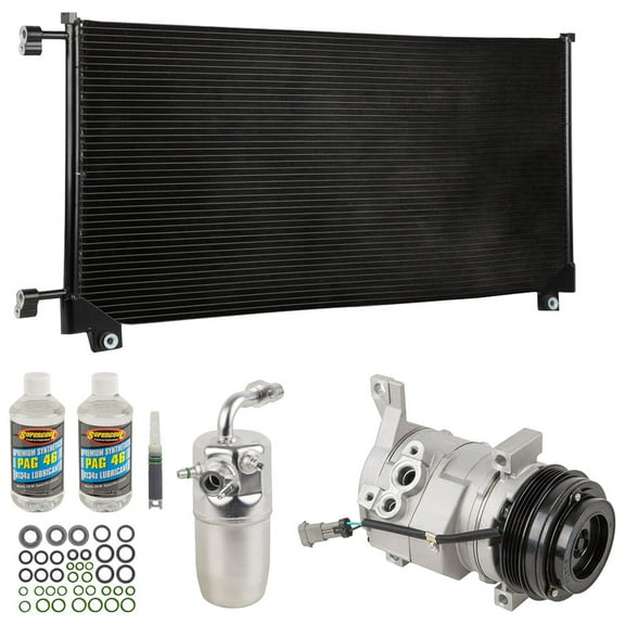 A/C Kit w/ AC Compressor Condenser & Drier For Chevy Tahoe Suburban Avalanche GMC Yukon Cadillac Escalade 2007-2014 - BuyAutoParts