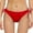 Red, variant on Siilsaa Women's Tie Side Bikini Bottoms Mid Rise String Bathing Suits Bottom Black,XS