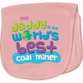 thumbnail image 2 of Inktastic Worlds Best Coal Miner Daddy Baby Burp Cloth, 2 of 3