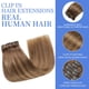 thumbnail image 2 of Extensiones de cabello YNSNR, cabello humano real, 35 cm, 80 g, 7 unidades, 2 of 7