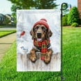 thumbnail image 3 of Playful German Shorthaired Pointer Welcomes Winter Snowy Day with Cardinal Bird Garden Flag 12x18in Double Sided GSP Lover Dog Gift Outdoor Decor - 2017, 3 of 5