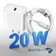 thumbnail image 1 of Cable de Carga Rápida para iPhone, Cargador 20W PD, USB C, Adaptador Tipo C, Cable Lightning, Enchufe Rápido Compatible con iPhone 14/13 Pro/12/11/XS/Max/XR/X/8 Plus/SE 2022, iPad, 1 of 9