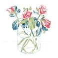 thumbnail image 2 of Caroline, Emma 12x12 White Modern Wood Framed Museum Art Print Titled - Hockney Roses II, 2 of 4