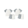 thumbnail image 3 of Aojekbee Kids Boys Shorts Set, Plaid Short Sleeve Crew Neck T-shirt with Elastic Waist Shorts Toddler Set Summer Outfit, 3 of 10