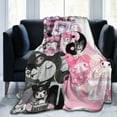 thumbnail image 6 of Kuromi Blanket, Anime Throw Blanket For Couch Sofa Bed, Soft Cozy Lightweight Warm Flannel Blanket, Home Decor, Anime Gifts For Boys Girls Kids Teens, 50"X40", 6 of 9