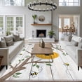 thumbnail image 3 of Bees Branches Area Rugs 5'x7', Washable Small Throw Rugs for Laundry Room Playroom, Farmhouse Spring Botanical Wooden Indoor Outdoor Rug Non-Slip Low Pile Carpet Runner Reversible Floor Mats, 3 of 8